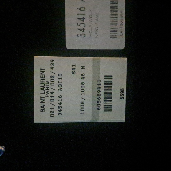 Saint Laurent Men's Black and Red High-Top Sneakers - Picture 7 of 7